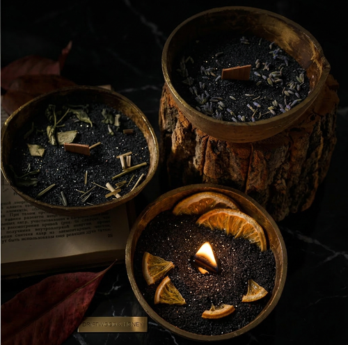 Black Sand — Signature Coconut Shell Candle